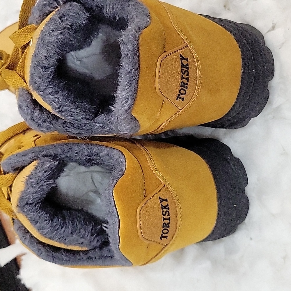 Torisky Gold ankle hiking boots warm winter fur lined Size 9 / 41 New no Box… - Picture 4 of 6